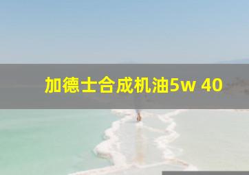 加德士合成机油5w 40